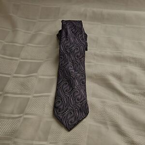 Bellissimo Silk Tie Purple/ Black